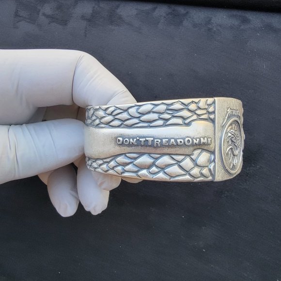 Metallica Bracelet 925 Silver Black Album Nothing Else Matters - Picture 3 of 7